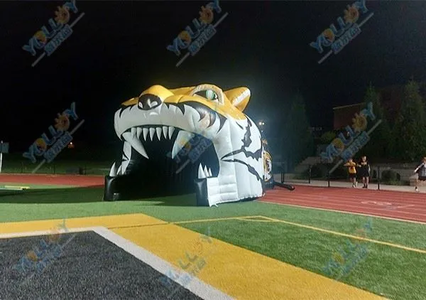 Inflatable Tiger Football Tunnel